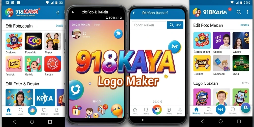 Antarmuka intuitif dan mudah digunakan untuk membuat logo.