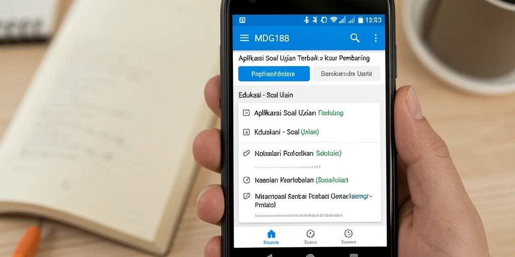 Tampilan antarmuka MDG188 yang memudahkan pengguna belajar.