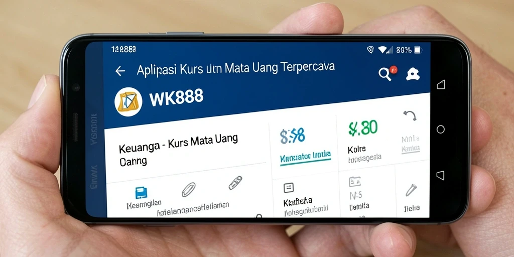 Tampilan antarmuka WK888 yang user-friendly dan informatif